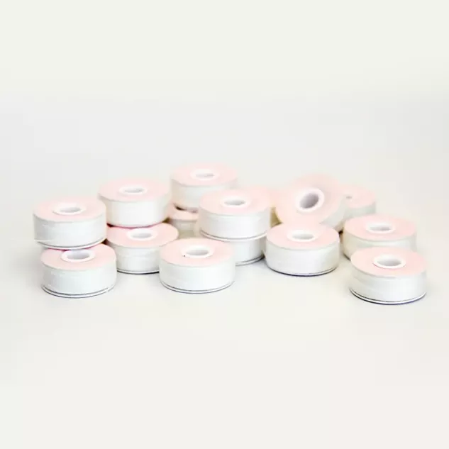 Snáithe Bobbins Réamh-chréachtaithe 75D/2 (geal nó leath-dull)